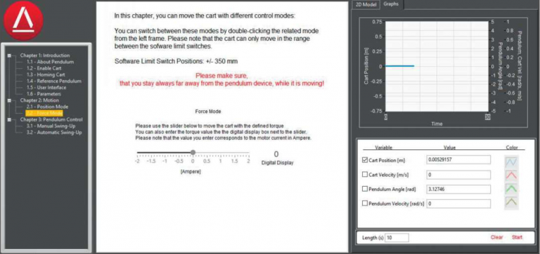 Linear Inverted Pendulum System - Gopalam Embedded Systems